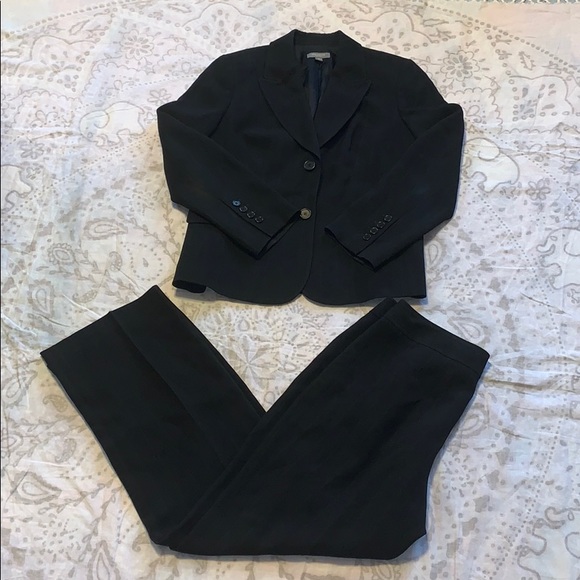Ann Taylor Jackets & Blazers - Ann Taylor Black Pin Stripe Work Suit Set Sz 10 P